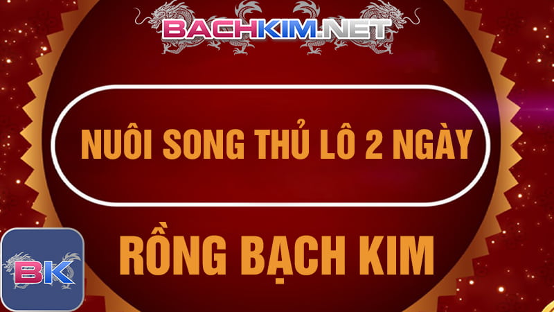 Song thủ lô rồng bạch kim - Bí kíp bách chiến bách thắng hữu hiệu 6 Song thủ lô khung 2 ngày