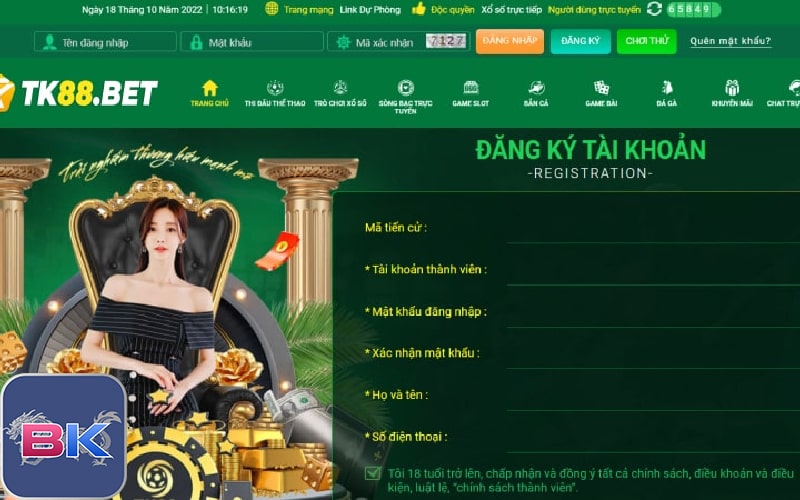 TK88 - Nhà Cái Tk88 Cá Cược Mới Nhất - Tk88 Casino 13 Hướng dẫn đăng ký TK88