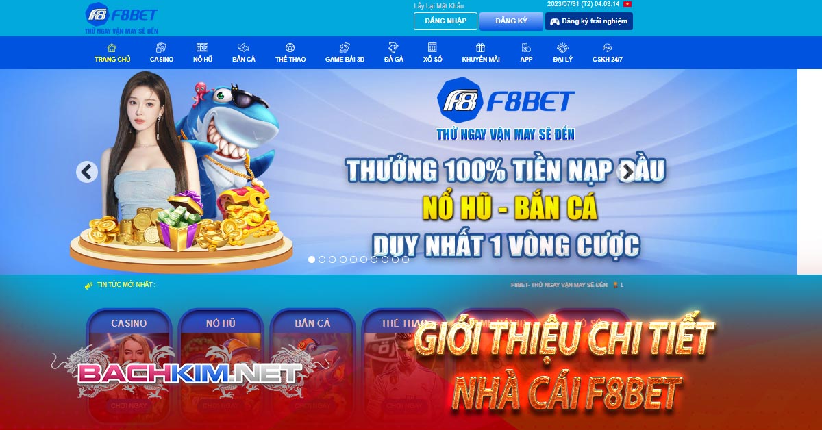 F8bet - Nhà cái cá cược uy tín hàng đầu Việt Nam 5 GIỚI THIỆU CHI TIẾT NHÀ CÁI F8BET