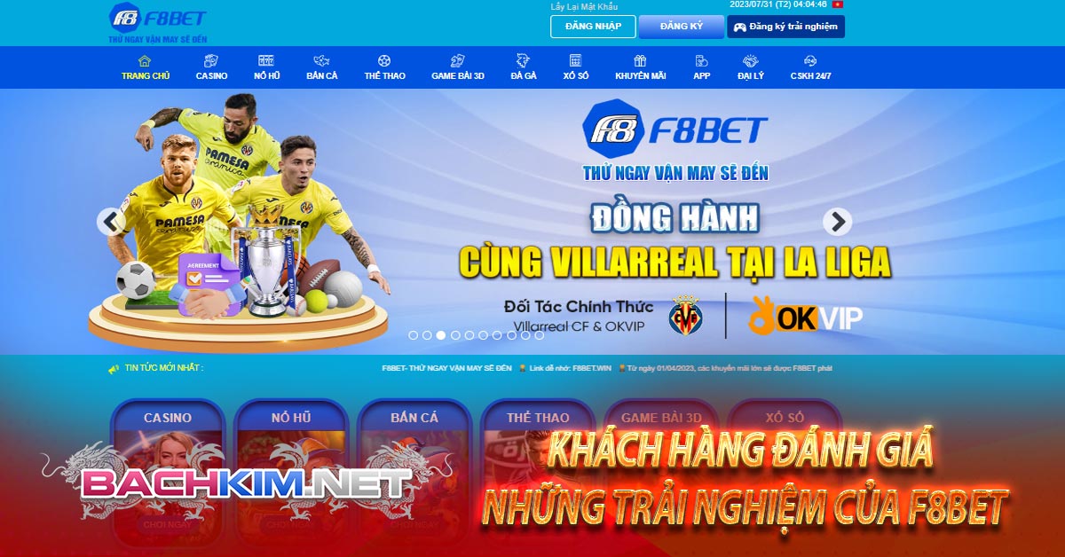F8bet - Nhà cái cá cược uy tín hàng đầu Việt Nam 7 Khách Hàng Đánh Giá những Trải Nghiệm Của F8BET