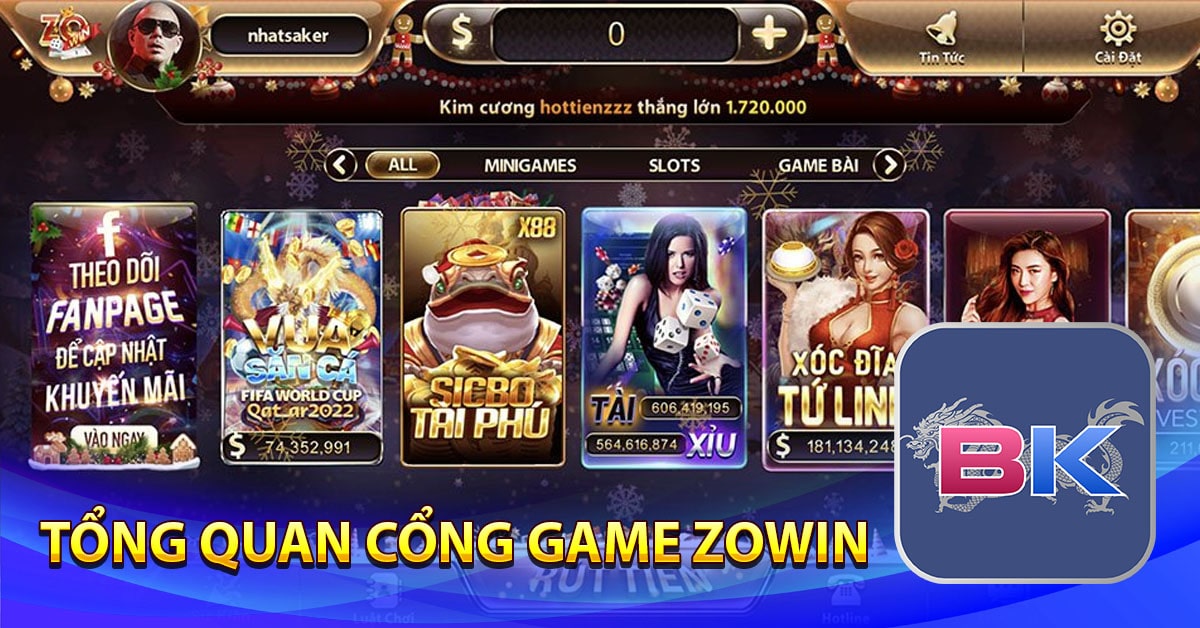 Zowin - Cổng game cá cược trực tuyến hấp dẫn nhất hiện nay 6 Tổng quan về cổng game zowin